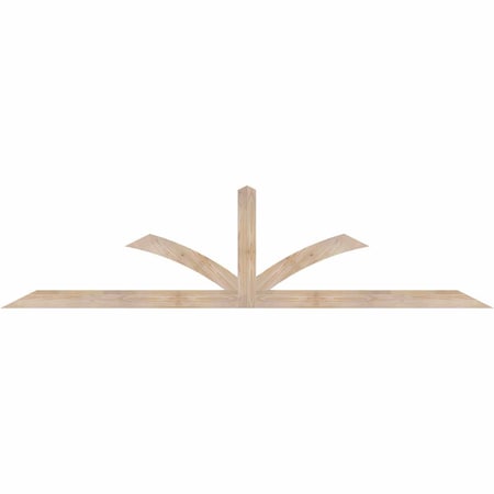 Ekena Millwork Richland Smooth Timber Gable Bracket, Douglas Fir, 96"W x 24"H x 1 1/2"D x 3 1/2"F, 6/12 Pitch GBW096X24X0204RIC00SDF